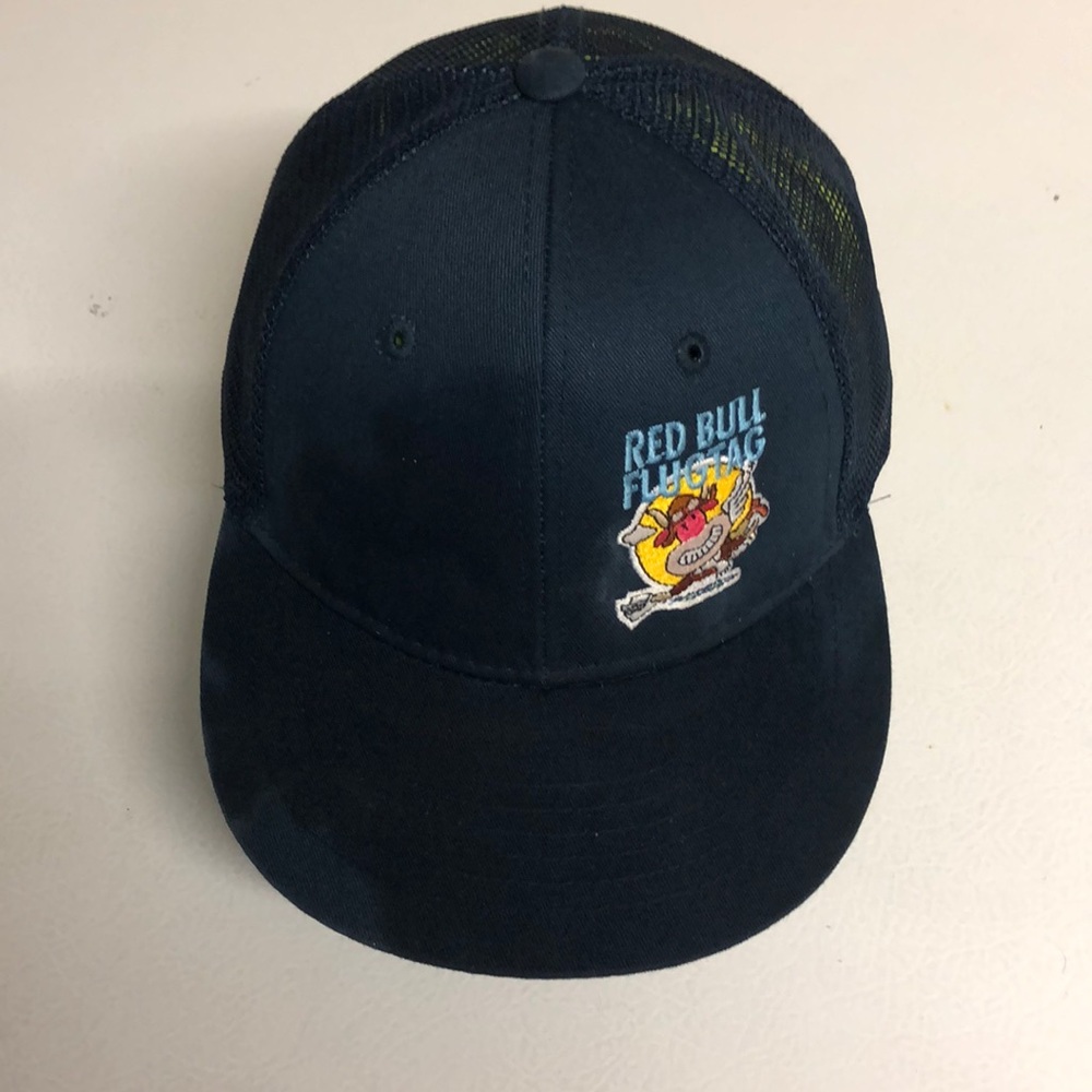 Red Bull Flugtag Mesh Navy Blue Trucker Cap 🧢